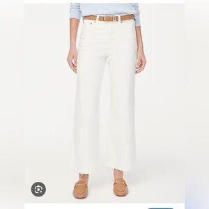 J. Crew White Flare & Wide Leg Jeans